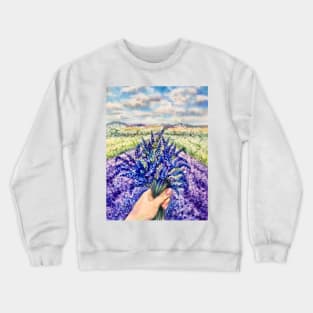 Lavender field Crewneck Sweatshirt